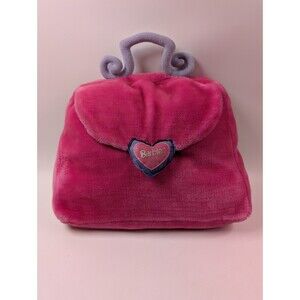 Mattel Barbie Vintage Plush Pillow Pink Purse W/ Pajama Pocket Storage Girls